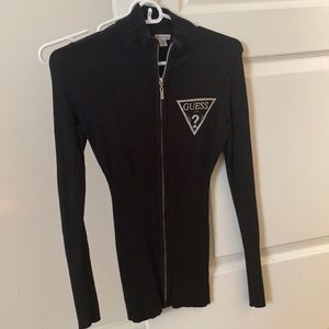GUESS zip up long sleeve